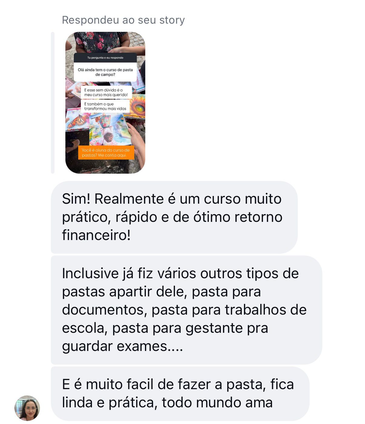 Depoimento de aluna do PCP 2